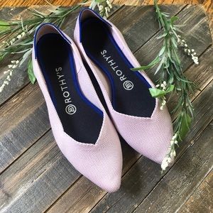 Rothy’s Pointed Toe Petal Pink Flats Shoes